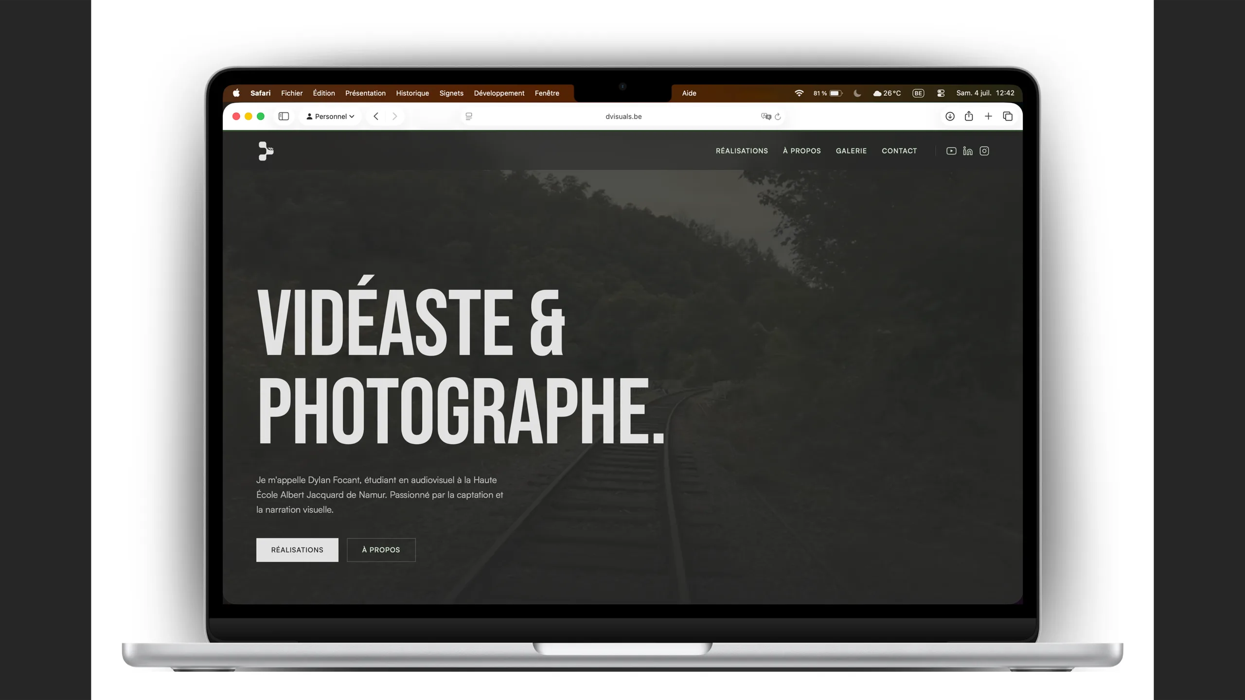 Focant Visuals — Site web