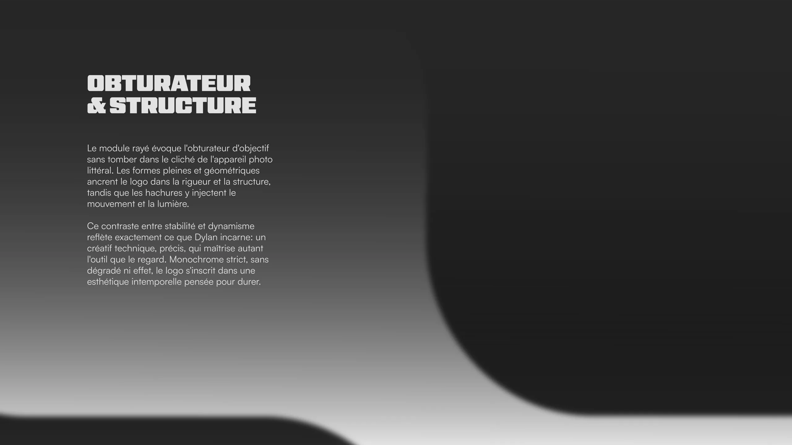 Focant Visuals — Obturateur et structure
